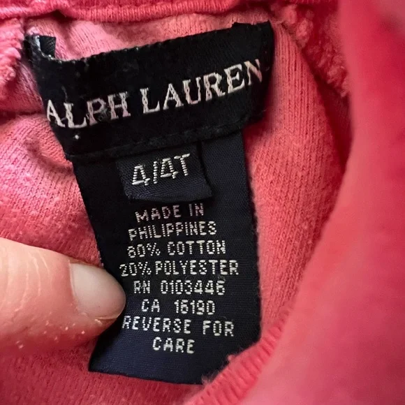 Ralph Lauren Kids Pink and Green Track suit jacket - Picture 4 of 5